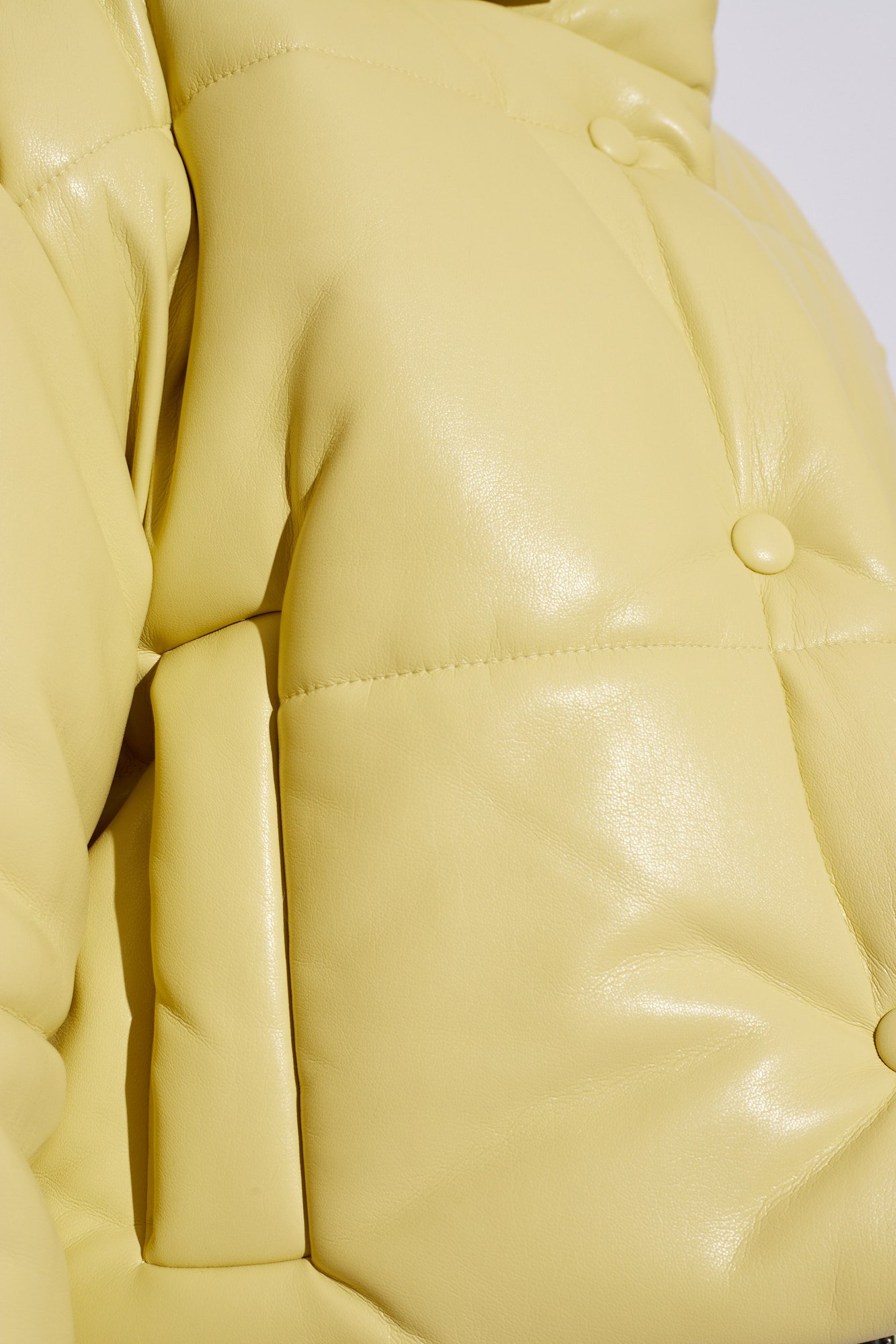 Pastel yellow hot sale puffer jacket